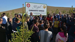 Niğde’de fidanlar toprakla buluştu
