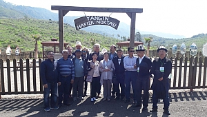 Kırgız ve Rus heyeti yangın sonrası ağaçlandırılan alanları inceledi