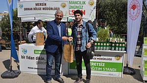 Mersin Orman Bölge Müdürlüğü 5 bin adet fidan dağıttı
