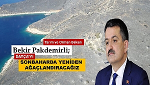 Bakan Pakdemirli'den Sosyal Medya'dan Datça Paylaşımı