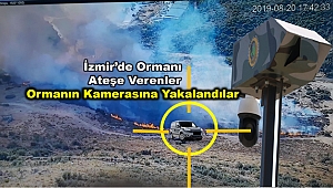 Ormanı ateşe verenler mobil kameralara yakalandı