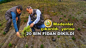 Madenler çıkarıldı...20 bin fıstık ve akasya maden sahasına dikildi