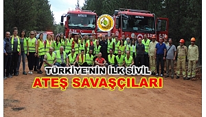 Türkiye'nin ilk sivil orman yangını söndürücüleri