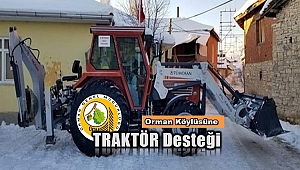 Kütahya'da köylülerin kurduğu kooperatife traktör desteği