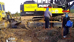  İş Makinelerinden Mazot Çalan Hırsızları Ormanın Fotokapanı Yakaladı