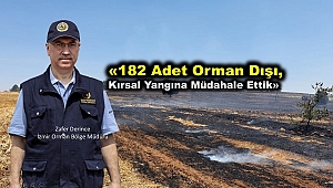 İzmir ve Manisa’da 182 Adet Orman Dışı, Kırsal Yangına Müdahale Edildi