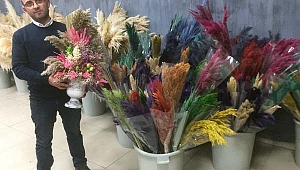 40 çeşit otu doğan topluyor, boyayıp 10 ülkeye ihraç ediyor