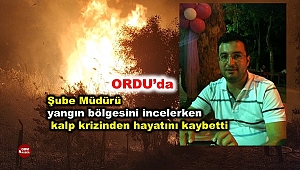 Orman Yangınlarıyla Mücadele Şube Müdürü Görevi Başında Hayatını Kaybetti