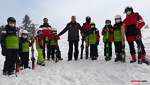 Orman şehitlerinin çocukları Uludağ’ın keyfini çıkardı 