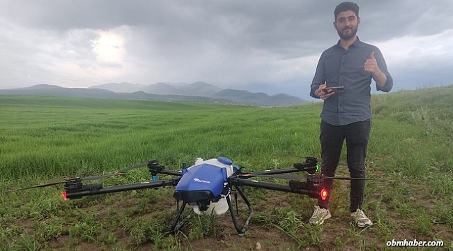 Malazgirt’te drone ile ilaçlama dönemi