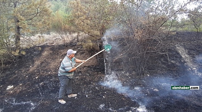 Bolu'da orman yangını köylülerin de desteğiyle söndürüldü